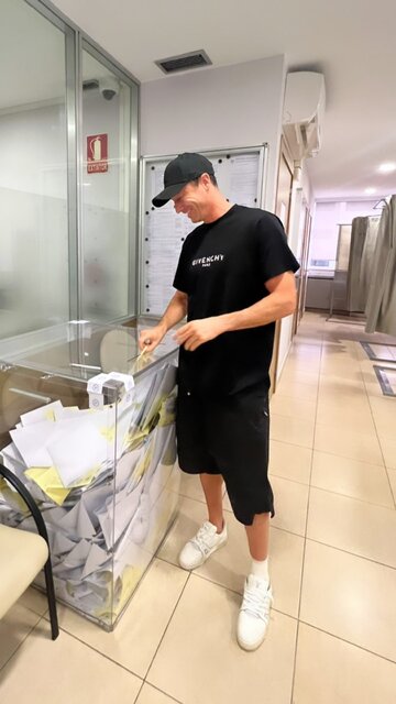 Robert Lewandowski wziął udział w&nbsp;wyborach parlamentarnych