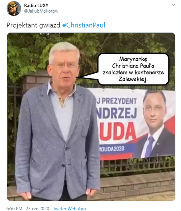 Christian Paul w "Wiadomościach". Internet reaguje 