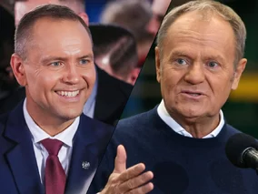 Miniatura: Nawrocki leci na galę do USA. Tusk...