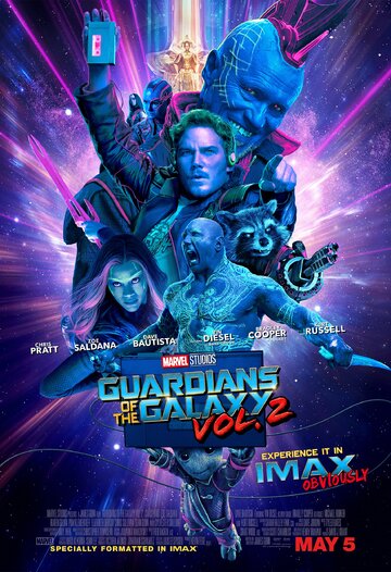 plakat Imax "Strażnik&oacute;w Galaktyki 2"