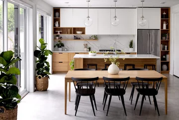 Potrójny dom w stylu skandynawskim, projekt Dory Azar 5800-01, v2com, Dory Azar