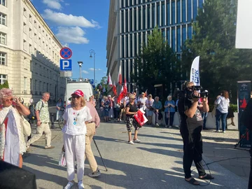 Protest w Warszawie 