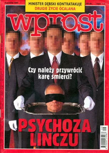 Okładka tygodnika Wprost nr 49/1998 (836)