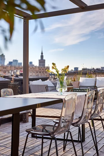 Apartament z tarasem na dachu, projekt Joanna Kulczyńska 