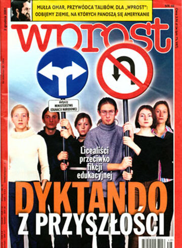 Okładka tygodnika Wprost nr 48/2001 (992)