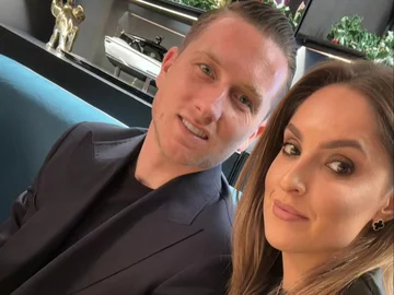 Laura Zielińska z mężem Piotrem 