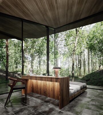 Leśne schronienie w&nbsp;stylu zen. Forest Within &ndash; wsp&oacute;łczesna rezydencja zanurzona w&nbsp;japońskiej naturze