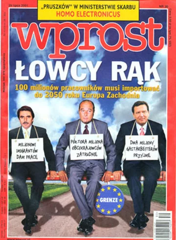 Okładka tygodnika Wprost nr 30/2001 (974)