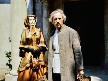 Maria Homerska i&nbsp;Franciszek Pieczka w&nbsp;1983 roku na&nbsp;planie filmu &bdquo;Wierna rzeka&rdquo;