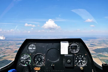 Kokpit szybowca Puchacz 