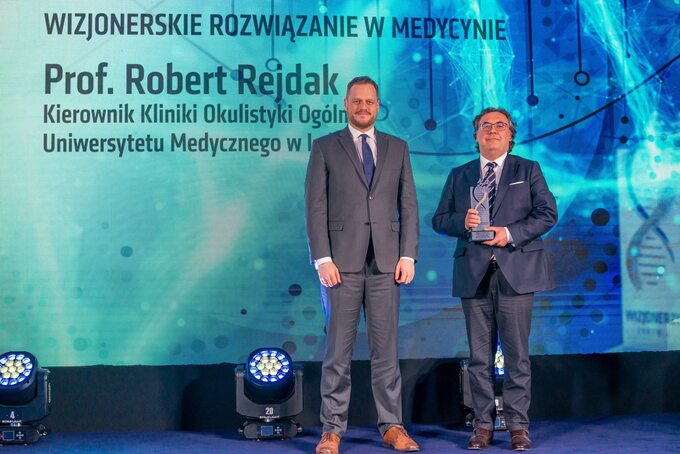 Prof. Robert Rejdak z nagrodą Wizjonerzy Zdrowia w kategorii Wizjonerskie Rozwiązania w Medycynie