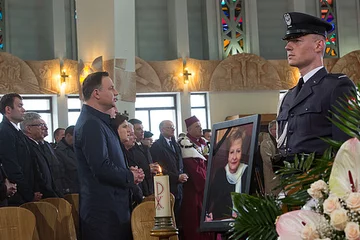 Pogrzeb Zyty Gilowskiej (fot. Andrzej Hrechorowicz/KPRP)