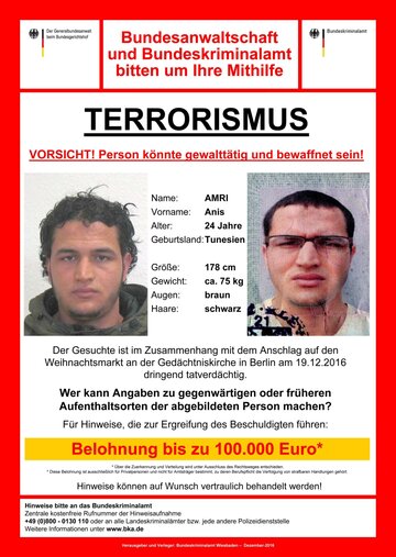 List gończy za&nbsp;Anisem Amrim