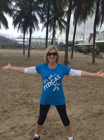 Olivia Newton-John w 2016 roku na Copacabanie 