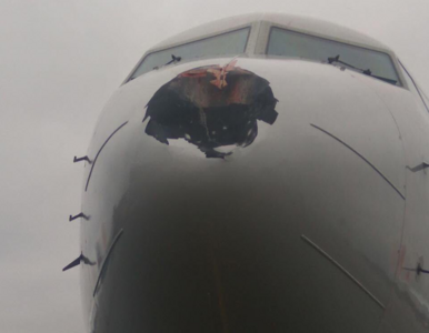 Miniatura: Samolot poważnie uszkodzony przy...