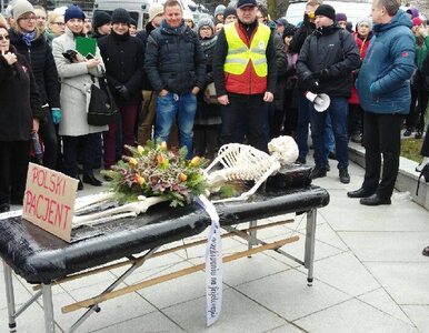 Miniatura: Protest kilkuset fizjoterapeutów. Nie...