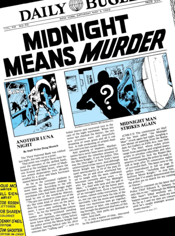 Midnight Man w&nbsp;komiksach Marvela