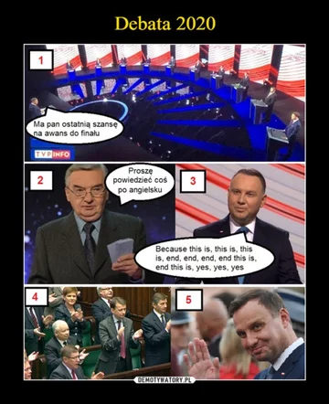 Mem związany z debatą prezydencką 