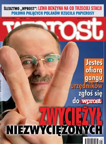 Okładka tygodnika Wprost nr 49/2003 (1097)