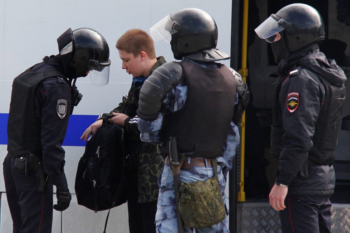 Zatrzymania podczas protestu w Moskwie 