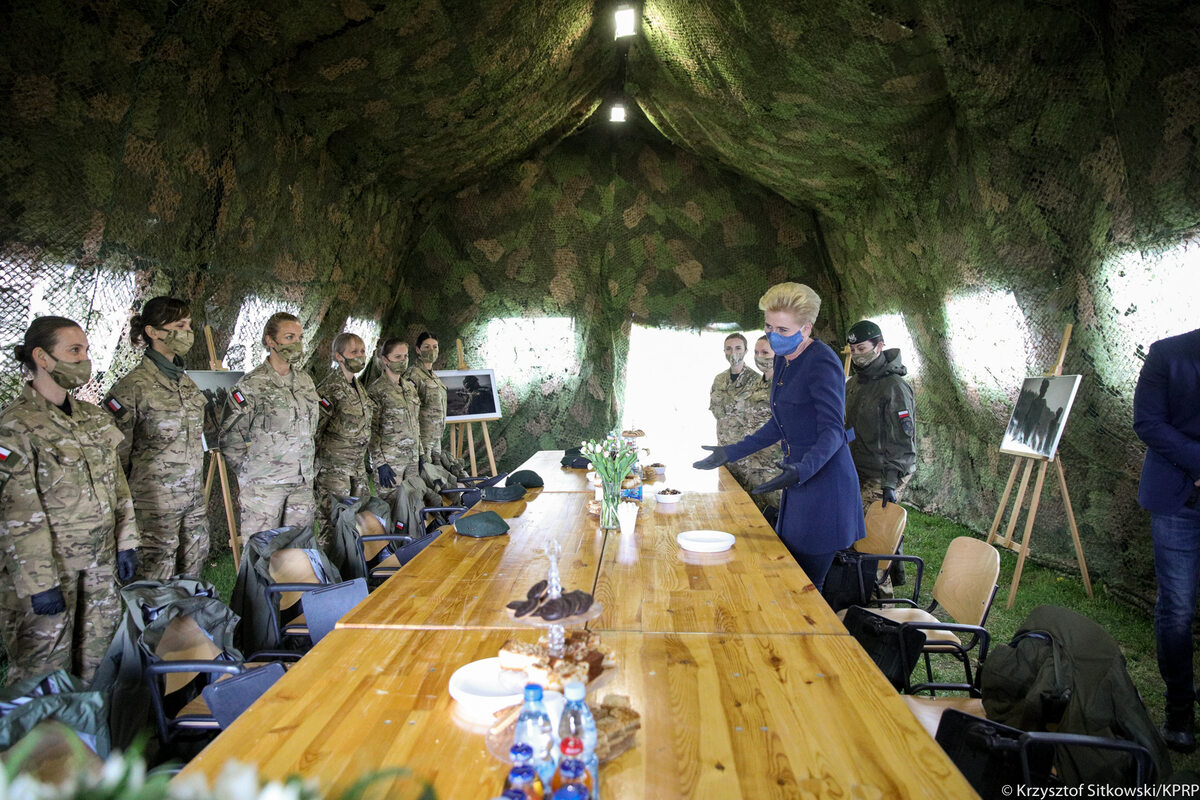 Wizyta Małżonki Prezydenta w Jednostce Wojskowej AGAT 