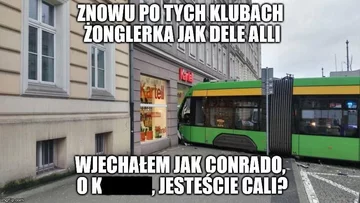 Mem z poznańskim tramwajem 