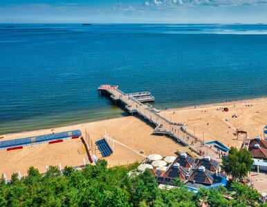 Miniatura: Turysta zrobił zdjęcie plaży w Gdańsku....
