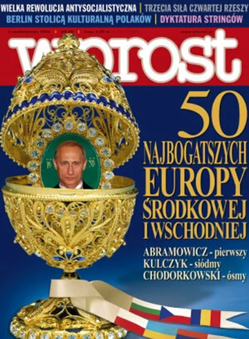 Okładka tygodnika Wprost nr 40/2004 (1140)