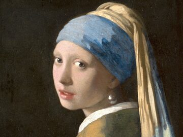 Johannes Vermeer - „Dziewczyna z perłą”, fragment obrazu