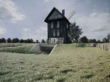 Dom-wiatrak, wizualizacje 