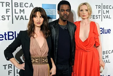 NY: Alexia Landeau, Julie Delpy i Chris Rock na premierze "Dwóch dni w Nowym Jorku" (fot. PAP/EPA/PETER FOLEY)