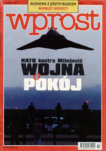 Okładka tygodnika Wprost nr 14/1999 (853)