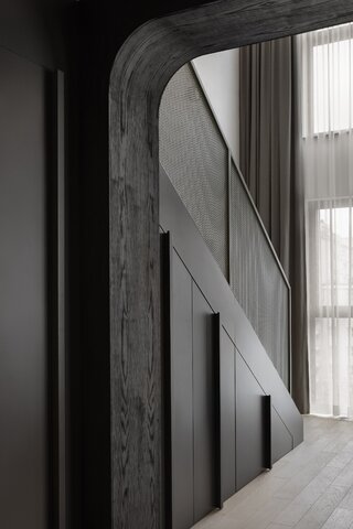 Dwupoziomowy apartament w&nbsp;inwestycji Chronos na&nbsp;warszawskiej Woli, projekt Moderna Design