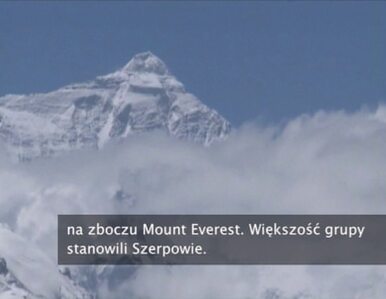 Miniatura: 12 osób zginęło na zboczu Mount Everest