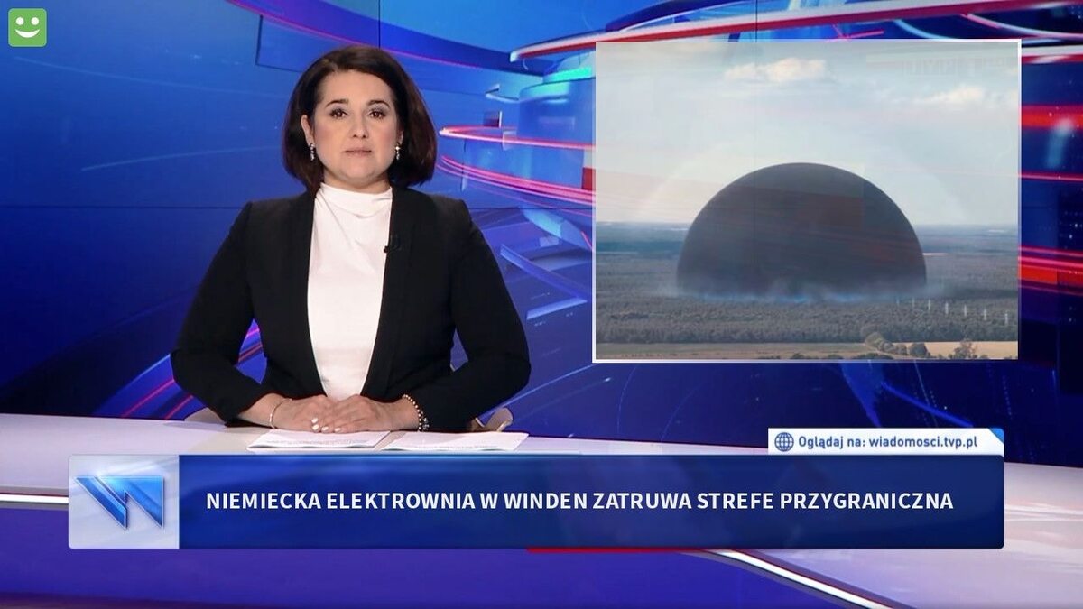 Mem po materiale Wiadomości TVP 