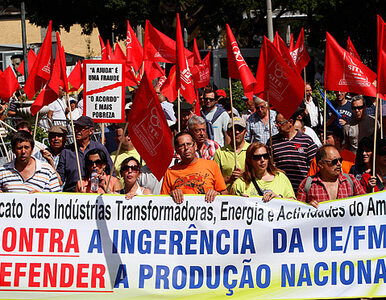 Miniatura: "MFW wynoś się z Portugalii". Protest lewicy