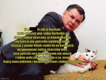Mem komentujące polityczną walkę o ustawę futerkową 