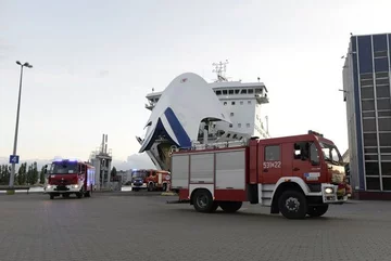 Prom, którym polscy strażacy wrócili ze Szwecji 