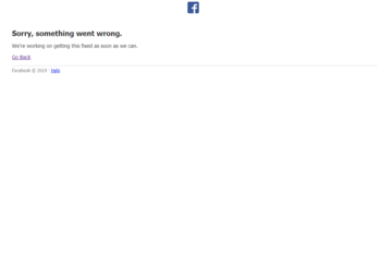 Awaria Facebooka