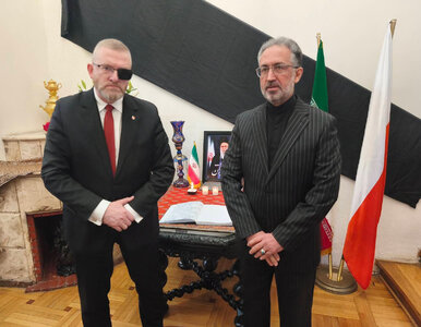 Miniatura: Braun i Korwin-Mikke w ambasadzie Iranu....