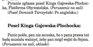 Zapis sł&oacute;w w&nbsp;Sejmie
