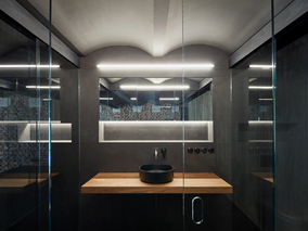 Miniatura: 9 pomysłów na łazienkę w stylu loft, która...