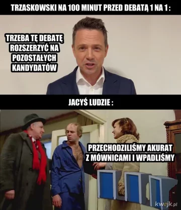 Mem po debacie prezydenckiej w Końskich 