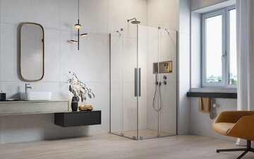 Radaway kabina prysznicowa Furo Brushed Nickel KDD