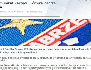 Miniatura: Górnik Zabrze potępił swoich piłkarzy za...