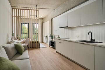 Za projekt i&nbsp;kompleksową realizację wnętrz inwestycji Moovy Home odpowiadał zesp&oacute;ł ForSpace by&nbsp;Decoroom