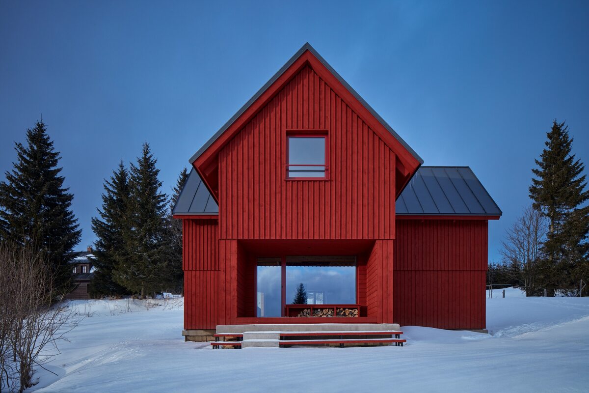 Drewniany dom w górach, projekt ADR 