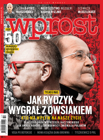 Okładka tygodnika Wprost nr 42/2017 (1807)