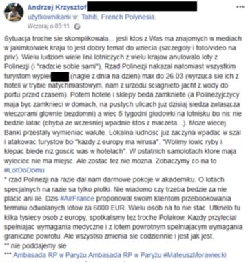 Post na&nbsp;Facebooku