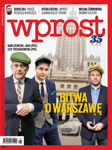 Okładka tygodnika Wprost nr 8/2018 (1824)